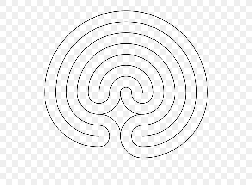 Labyrinth Chartres Spiral Circle Mandala, PNG, 600x600px, Labyrinth, Archimedean Spiral, Area, Art, Black And White Download Free