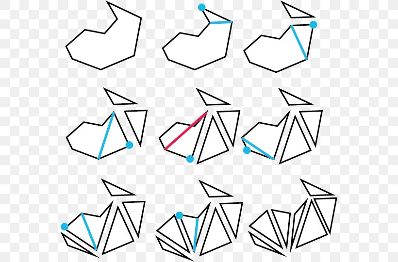 Triangle Polygon Triangulation Concave Polygon, PNG, 571x540px, Triangle, Algorithm, Area, Art Paper, Black And White Download Free