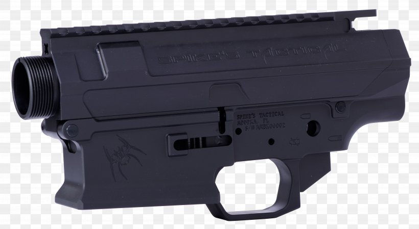 Trigger Firearm .308 Winchester Receiver Gun Barrel, PNG, 5592x3068px, Watercolor, Cartoon, Flower, Frame, Heart Download Free