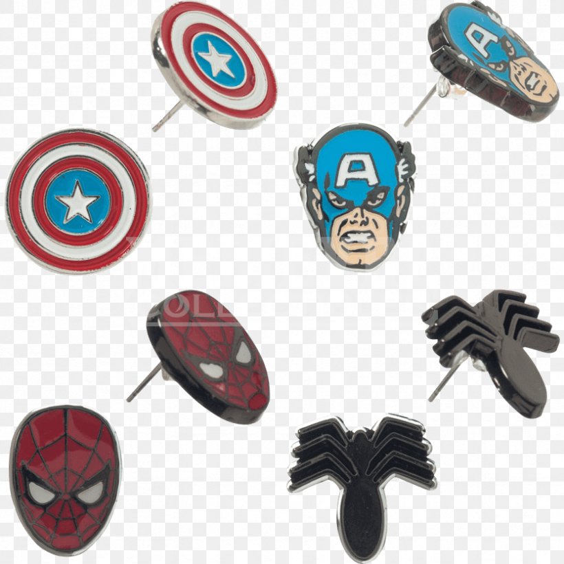 Earring Spider-Man Captain America Doctor Strange Groot, PNG, 833x833px, Earring, Body Jewelry, Captain America, Clothing, Doctor Strange Download Free
