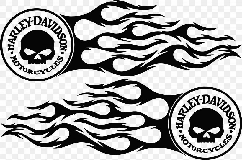 Harley-Davidson Sportster Decal Motorcycle Sticker, PNG, 4374x2895px, Harleydavidson, Airbrush, Automotive Design, Black, Black And White Download Free