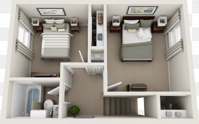 House - House Plan 3D Floor Plan PNG