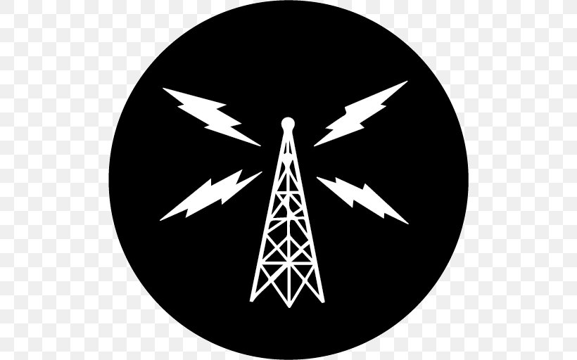 Internet Radio Broadcasting Kansas City Online Radio Community Radio, PNG, 512x512px, Internet Radio, Black, Black And White, Broadcasting, Community Radio Download Free