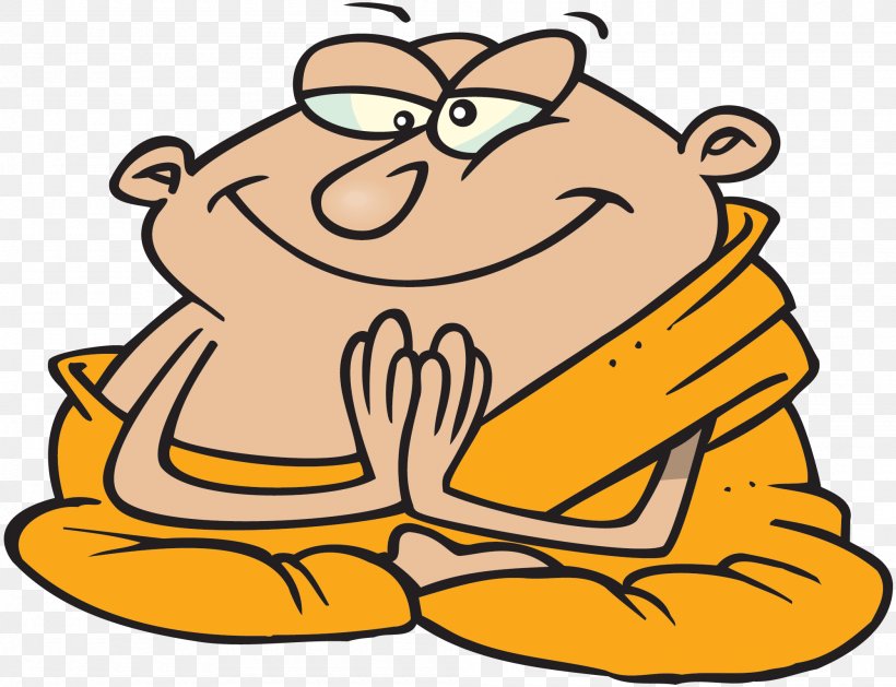 Monk Royalty-free Meditation Cartoon, PNG, 2000x1536px, Monk, Area, Artwork, Bhikkhu, Buddhism Download Free
