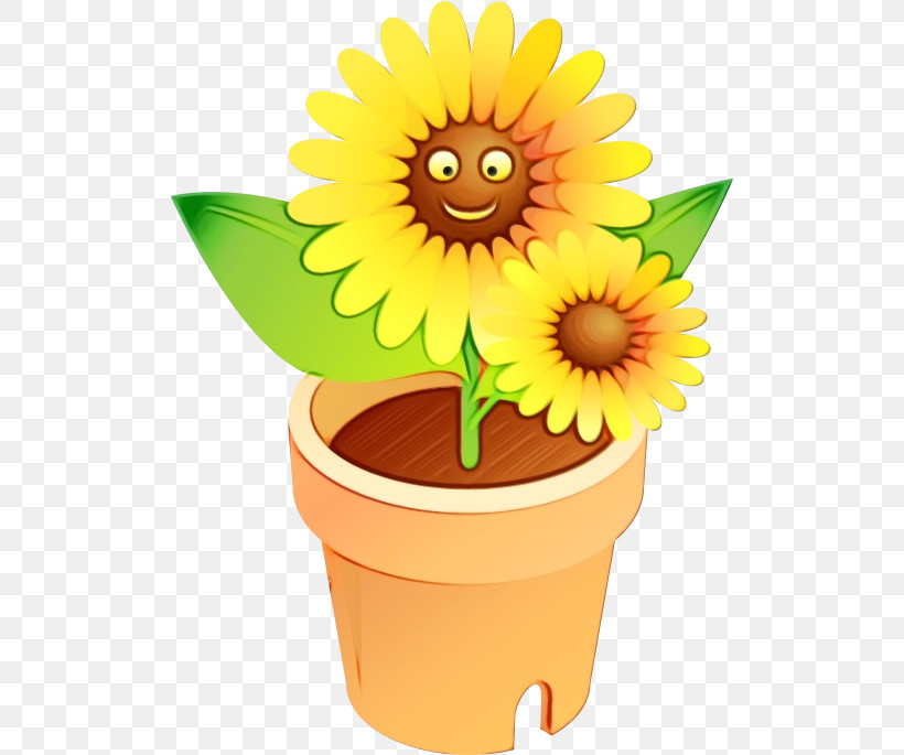 Sunflower, PNG, 512x685px, Flower, Daisy Family, Floral, Flowerpot, Houseplant Download Free