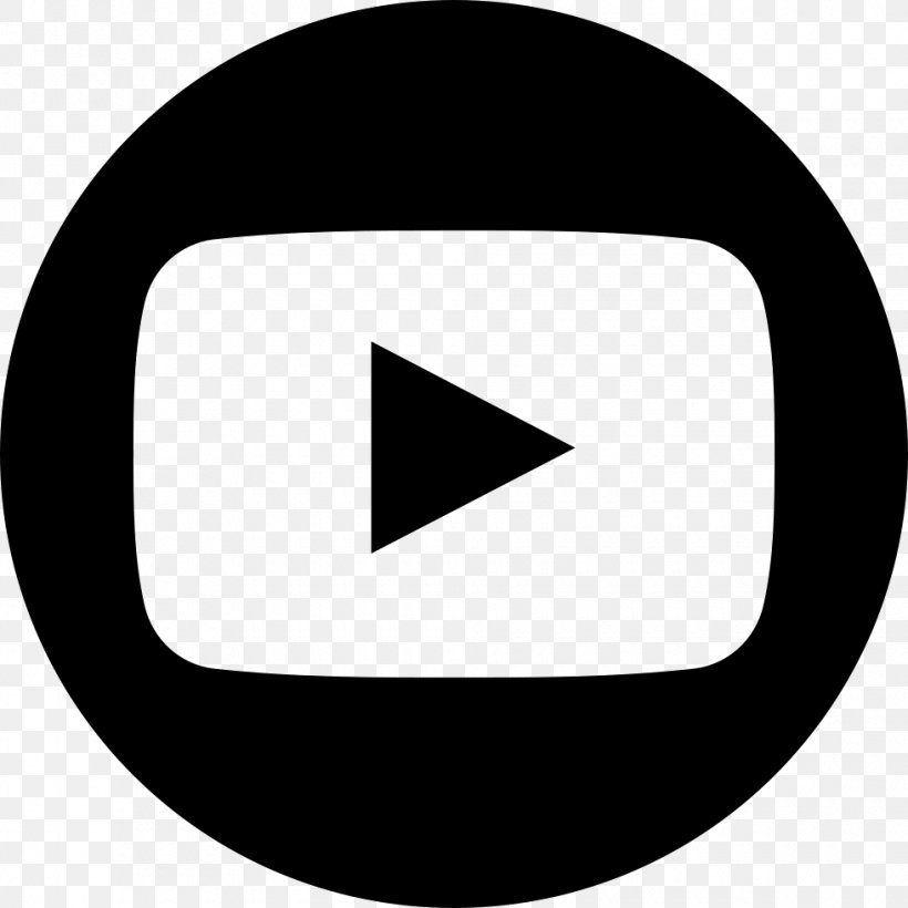 YouTube Logo, PNG, 980x980px, Youtube, Black, Black And White, Brand, Copyright Download Free