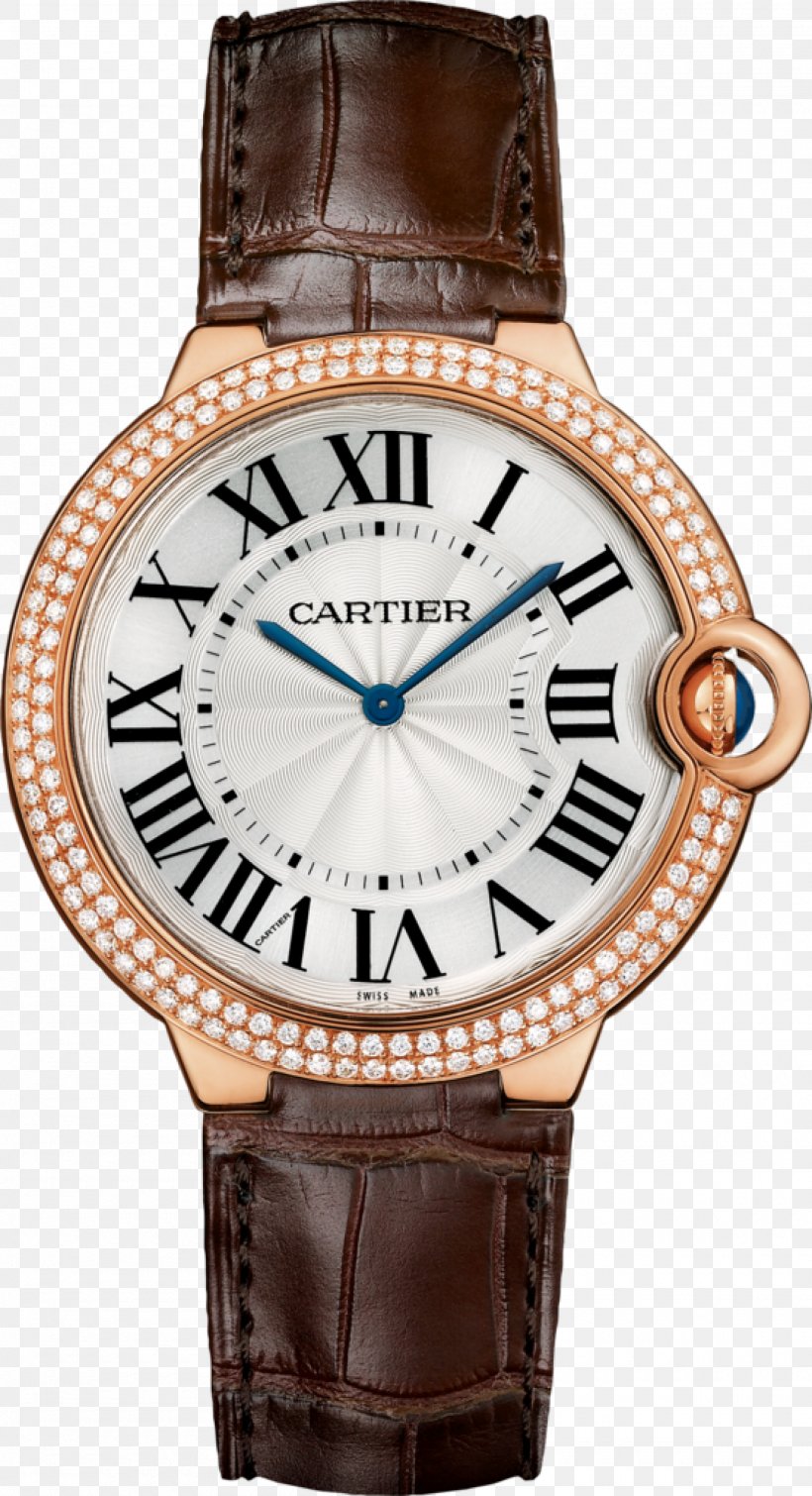 Cartier Ballon Bleu Watch Strap Jewellery, PNG, 2000x3683px, Cartier Ballon Bleu, Automatic Watch, Brown, Cartier, Diamond Download Free