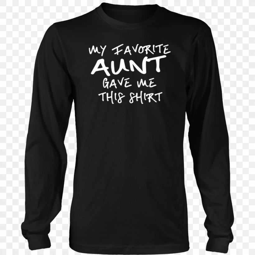 Long-sleeved T-shirt Hoodie, PNG, 1000x1000px, Tshirt, Active Shirt, Black, Brand, Cafepress Download Free