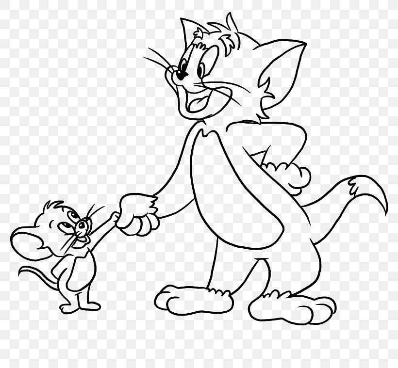 Tom Cat Tom And Jerry Coloring Coloring Book, PNG, 795x759px, Watercolor, Cartoon, Flower, Frame, Heart Download Free