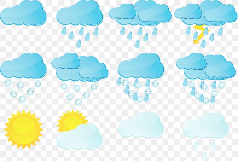 Rain Cloud, PNG, 3000x2032px, Watercolor, Aqua, Cloud, Meteorological Phenomenon, Paint Download Free