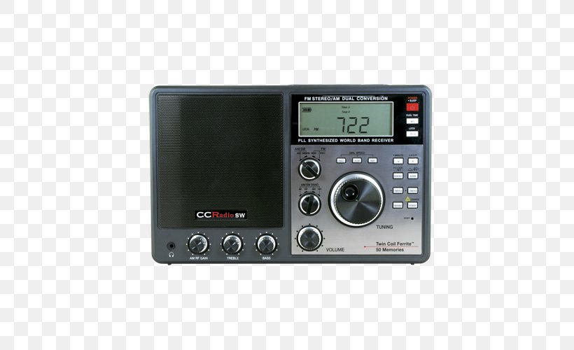 C. Crane CC Radio CC2TE-2E C. Crane Company Radio Receiver Shortwave Radio, PNG, 500x500px, Radio, Audio, Audio Receiver, Electronic Device, Electronic Instrument Download Free