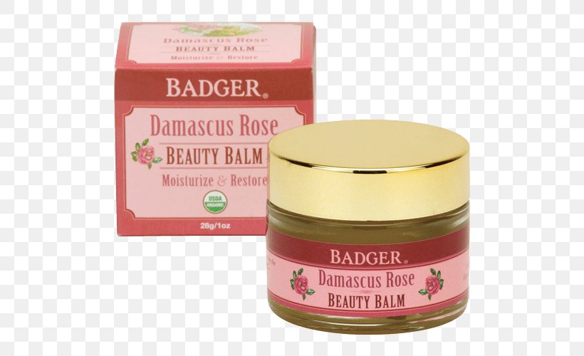 Cream Lip Balm Lotion Rose Beauty Skin Care, PNG, 500x500px, Cream, Badger Balm, Balsam, Beauty, Cleanser Download Free