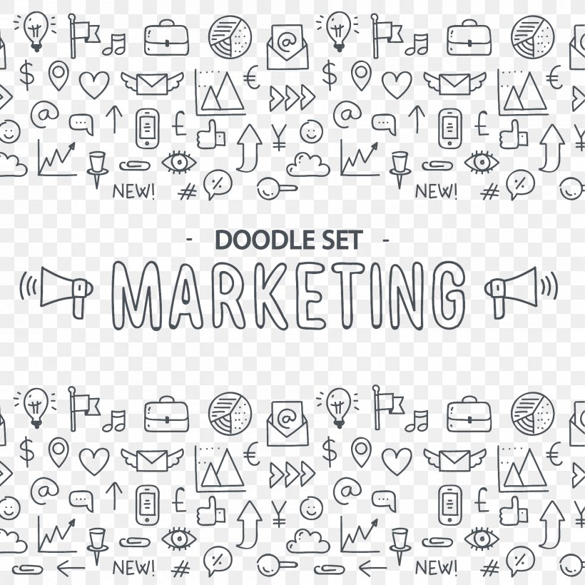 Euclidean Vector Marketing Download Icon, PNG, 1800x1800px, Marketing, Area, Black And White, Diagram, Digital Marketing Download Free