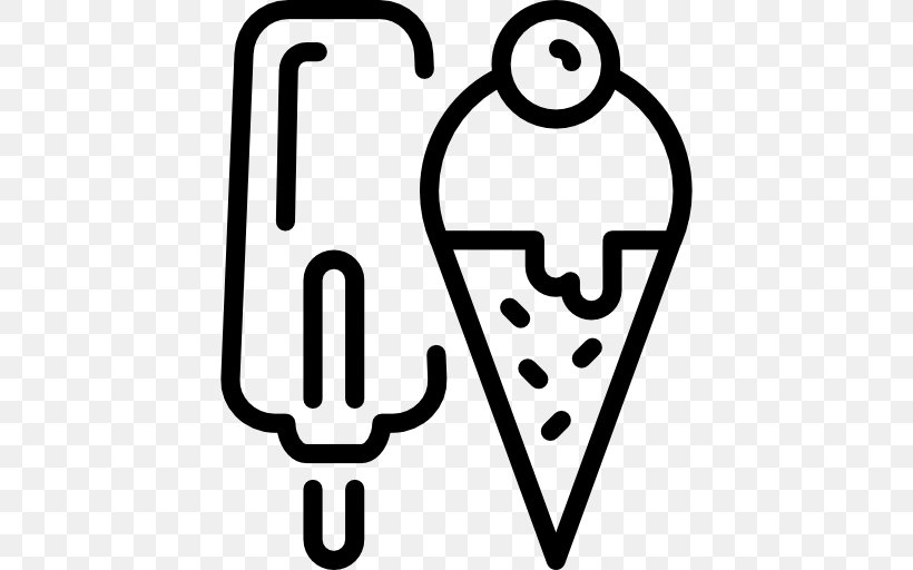 Ice Cream Cones Frozen Dessert Food, PNG, 512x512px, Ice Cream, Area, Black And White, Confectionery, Dessert Download Free