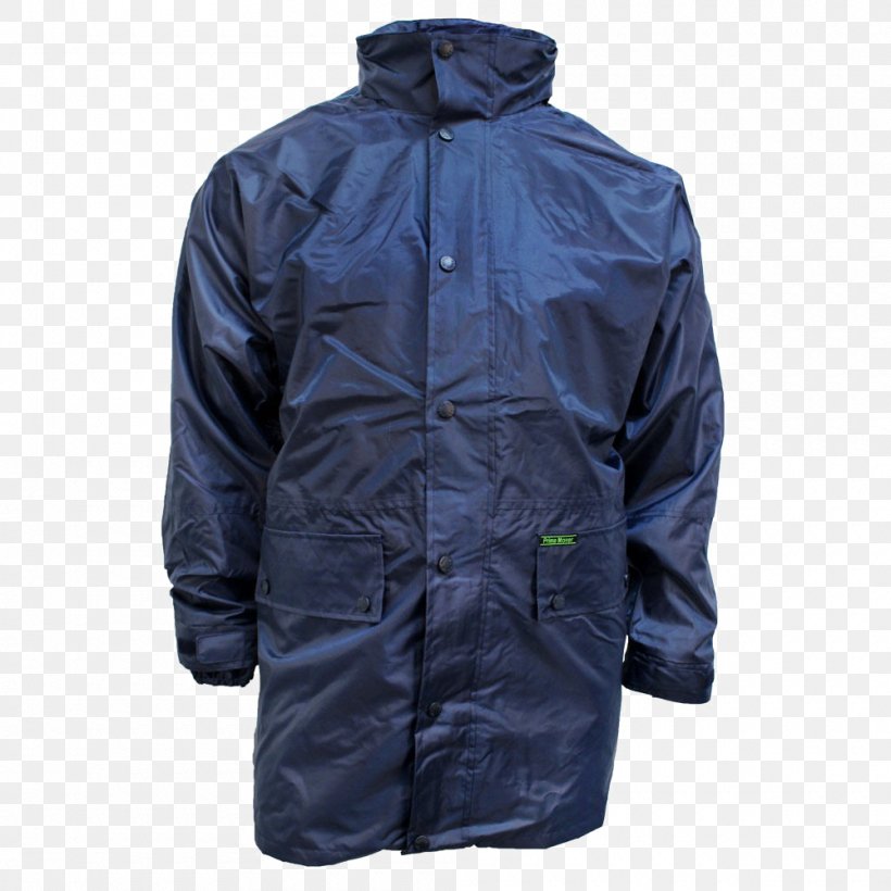 Jacket Raincoat Rain Pants Outerwear, PNG, 1000x1000px, Jacket, Blue, Bluza, Coat, Cobalt Blue Download Free