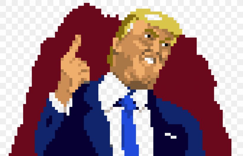 United States Pixel Art Image, PNG, 840x540px, United States, Art, Cartoon, Donald Trump, Fictional Character Download Free