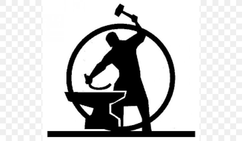Blacksmith Anvil Forge Forging Clip Art, PNG, 640x480px, Blacksmith, Anvil, Area, Artwork, Black And White Download Free
