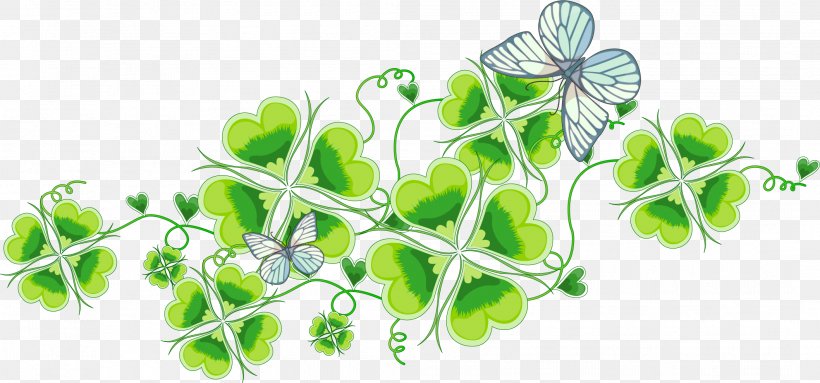 Butterfly Clip Art, PNG, 2117x990px, Butterfly, Branch, Cdr, Flora, Grass Download Free