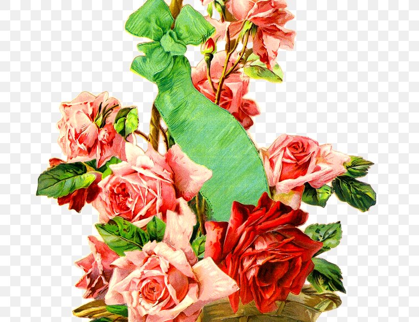 Garden Roses Cut Flowers Floral Design, PNG, 689x630px, Garden Roses, Artificial Flower, Basket, Cut Flowers, Doll Download Free