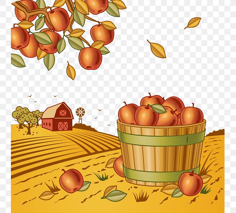 Harvest Stock Photography Clip Art, PNG, 743x739px, Harvest, Agriculture, Apple, Autumn, Citrus Download Free