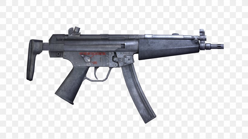 Heckler & Koch MP5 Submachine Gun Firearm Airsoft Guns, PNG, 1920x1080px, Watercolor, Cartoon, Flower, Frame, Heart Download Free