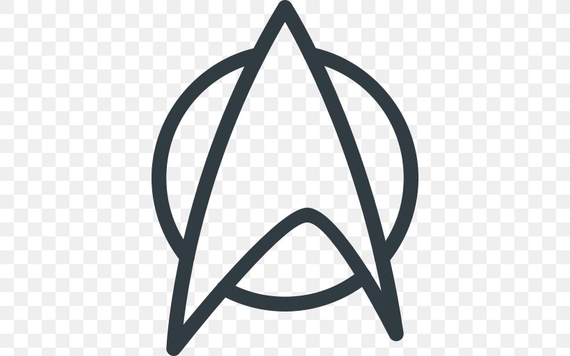Clip Art Star Trek Logo Vector Graphics Decal, PNG, 512x512px, Star Trek, Auto Part, Black And White, Decal, Drawing Download Free