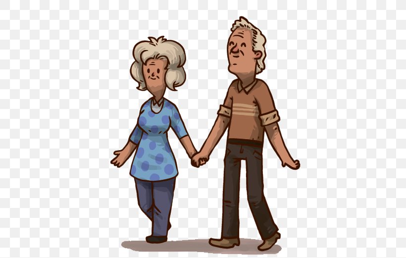 Couple Drawing Cartoon Grandparent, PNG, 500x521px, Watercolor, Cartoon, Flower, Frame, Heart Download Free