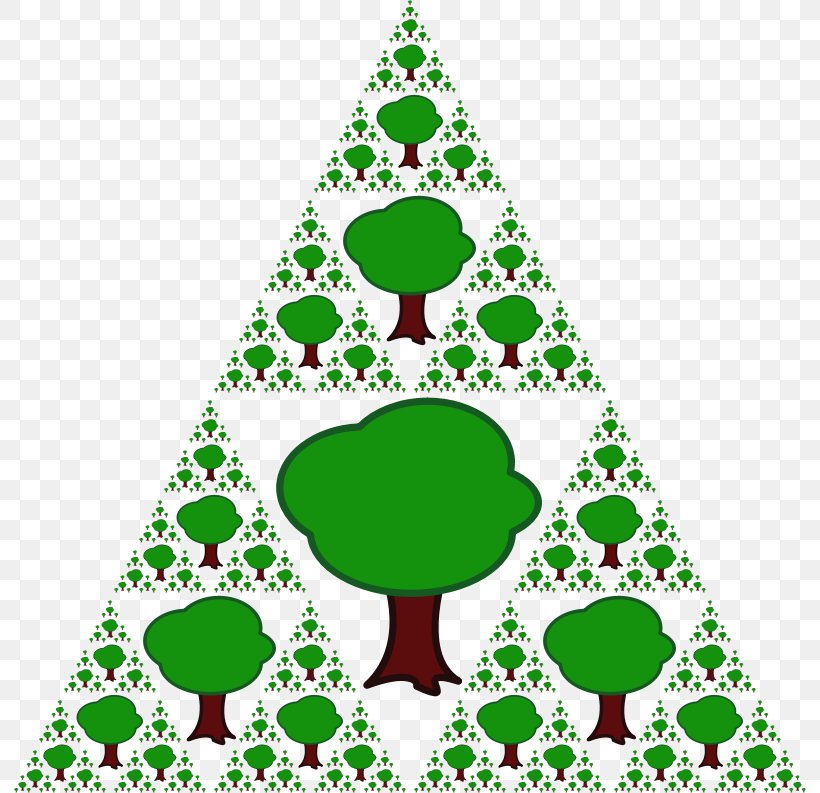 Fractal Art Sierpinski Triangle Geometry Clip Art, PNG, 794x793px, Fractal, Christmas Decoration, Christmas Ornament, Christmas Tree, Conifer Download Free