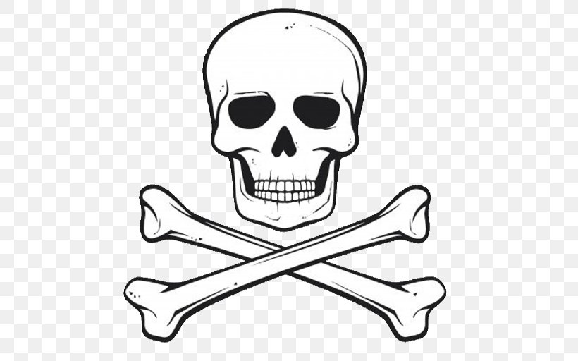 Pirate Jolly Roger Skull Bone Clip Art, PNG, 600x512px, Pirate, Artwork, Black And White, Bone, Drawing Download Free