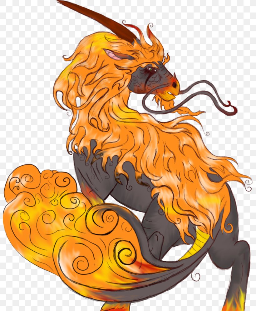 Qilin Drawing Legendary Creature Dragon, PNG, 802x995px, Qilin, Art, Big Cats, Carnivoran, Deviantart Download Free