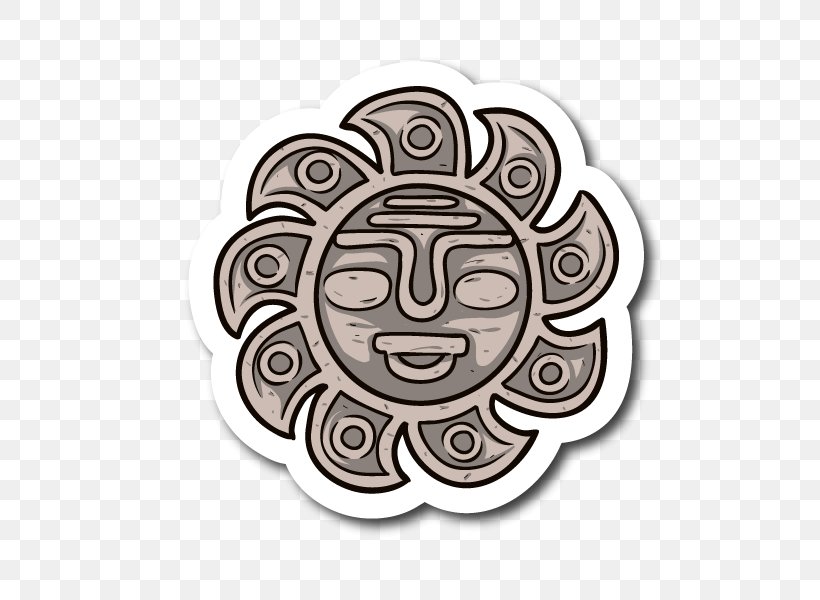 Sticker Culture Art Design Image, PNG, 600x600px, Sticker, Art, Aztec Calendar, Aztecs, Culture Download Free