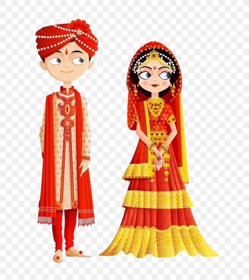Wedding Invitation Weddings In India Clip Art, PNG, 650x919px, Wedding Invitation, Bride, Bridegroom, Costume, Costume Design Download Free