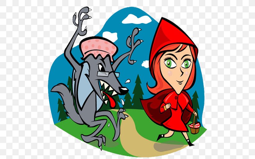 Big Bad Wolf Little Red Riding Hood Gray Wolf Clip Art, PNG, 512x512px, Big Bad Wolf, Art, Artwork, Blog, Child Download Free
