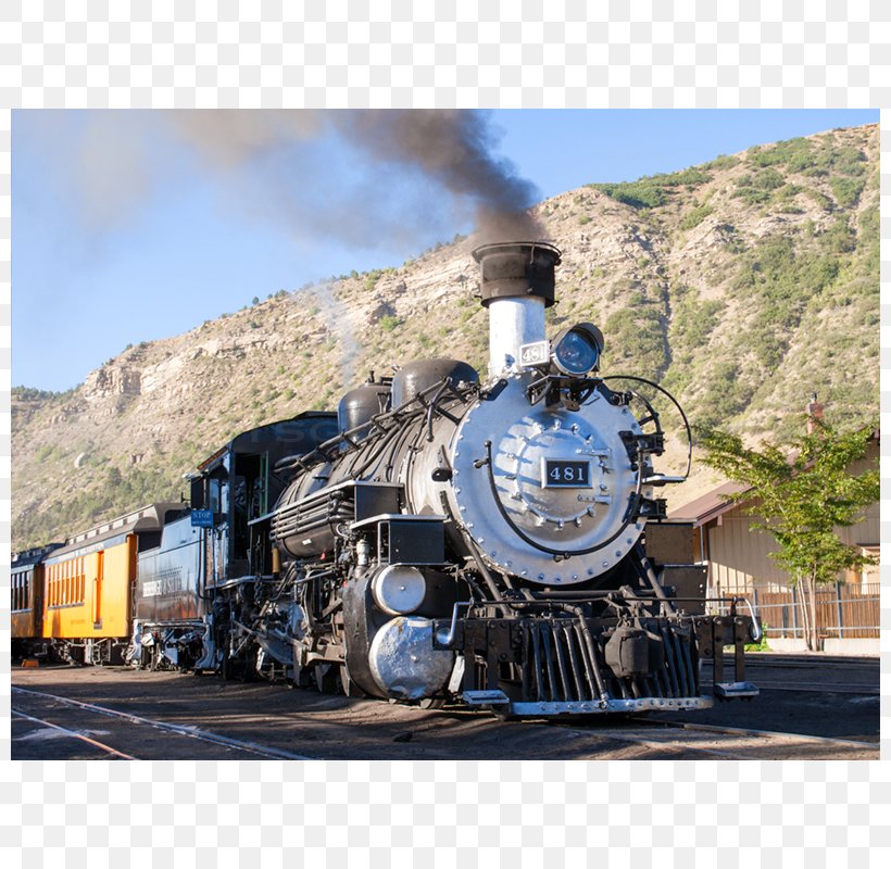 Durango And Silverton Narrow Gauge Railroad Rail Transport Train Steam Engine, PNG, 800x800px, Rail Transport, Auto Part, Automotive Engine Part, Durango, Engine Download Free