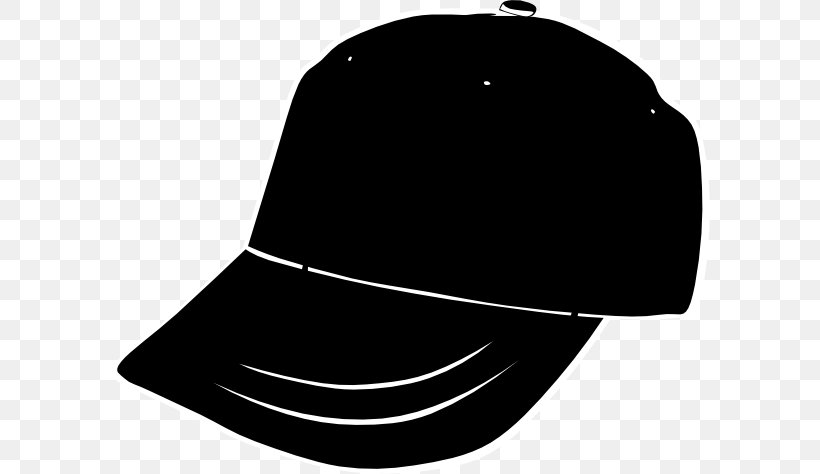 Baseball Cap Hat Clip Art, PNG, 600x474px, Baseball Cap, Baseball, Baseball Glove, Black, Black And White Download Free