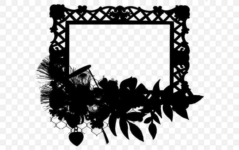 Clip Art Picture Frames Pattern Silhouette Image, PNG, 600x516px, Picture Frames, Black M, Blackandwhite, Interior Design, Leaf Download Free
