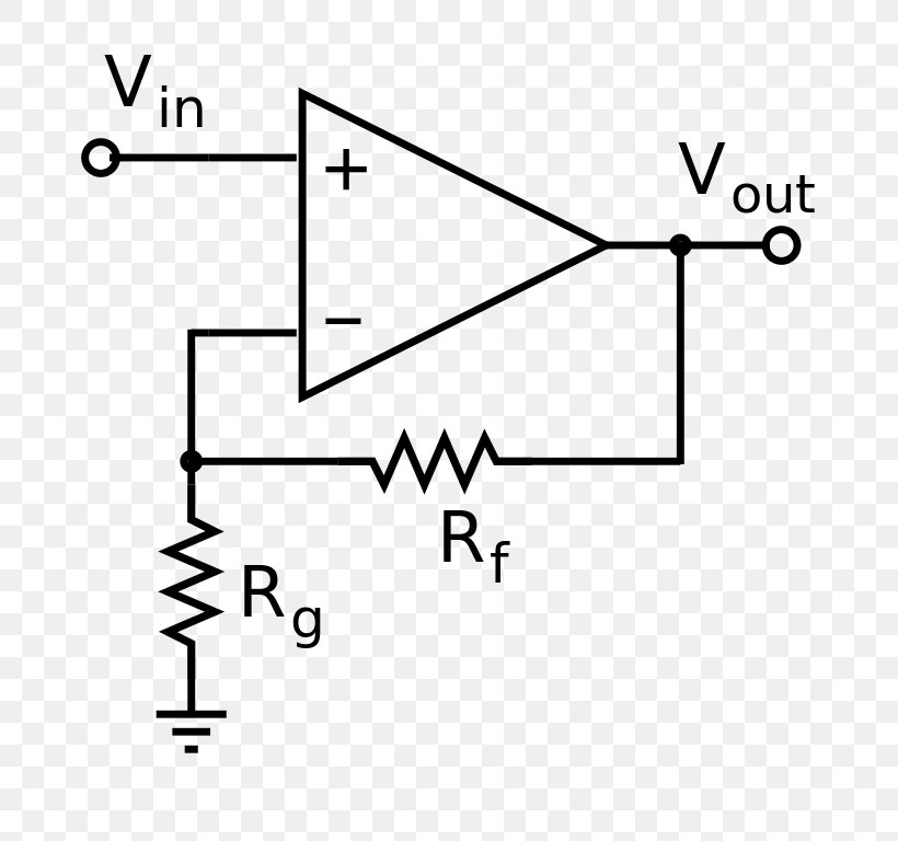 Operational Amplifier Gain Electronic Circuit Voltage, PNG, 779x768px, Operational Amplifier, Amplifier, Analogue Electronics, Area, Black And White Download Free