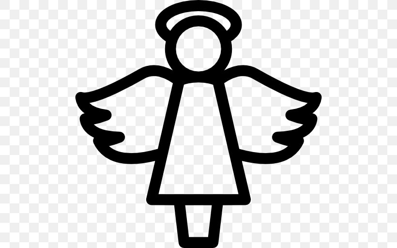 Angel Christmas Clip Art, PNG, 512x512px, Angel, Black And White, Christmas, Christmas Ornament, Guardian Angel Download Free