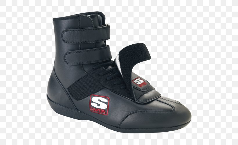 Simpson Performance Products Shoe Size Auto Racing High-top, PNG, 500x500px, Simpson Performance Products, Auto Racing, Belt, Black, Boot Download Free