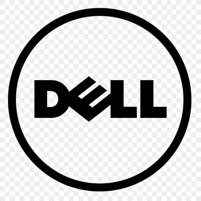 Dell Technologies, PNG, 1600x1600px, Dell, Area, Black And White, Brand, Computer Download Free
