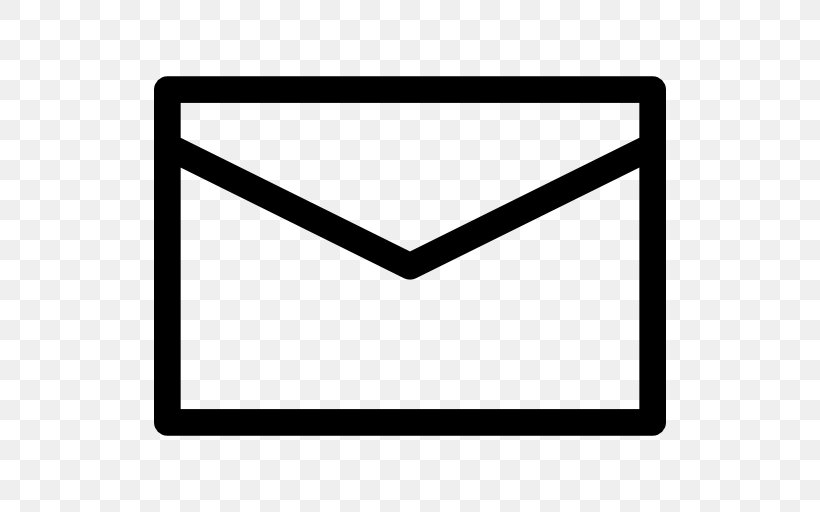 Envelope Mail, PNG, 512x512px, Envelope, Area, Black, Black And White, Email Download Free