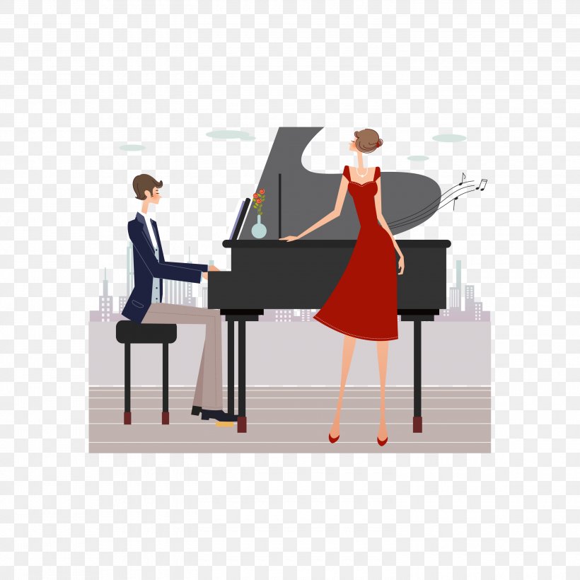 Piano Royalty-free Photography Illustration, PNG, 3000x3000px, Watercolor, Cartoon, Flower, Frame, Heart Download Free