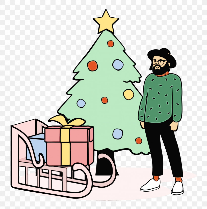 Christmas Tree, PNG, 2467x2500px, Christmas, Bauble, Behavior, Cartoon, Christmas Day Download Free