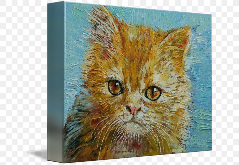 Kitten Whiskers Watercolor Painting Tabby Cat, PNG, 650x569px, Kitten, Acrylic Paint, Acrylic Resin, Art, Canvas Download Free