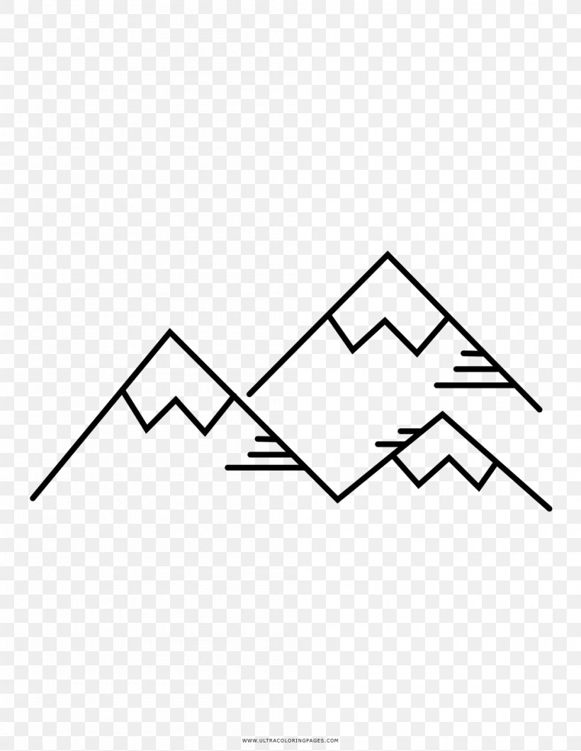 Mountain Range Drawing Animals Coloring Book Line Art, PNG, 1000x1294px, Mountain Range, Area, Backpacking, Black, Black And White Download Free