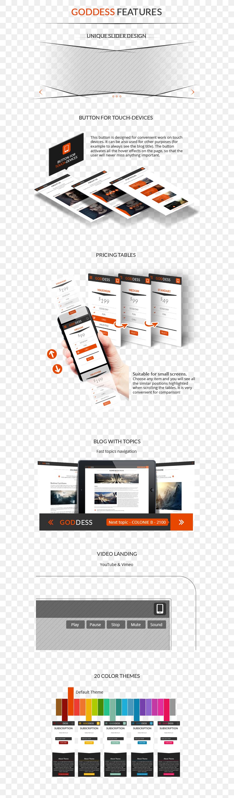 Responsive Web Design Template HTML Bootstrap, PNG, 615x2790px, Responsive Web Design, Bootstrap, Brand, Diagram, Html Download Free