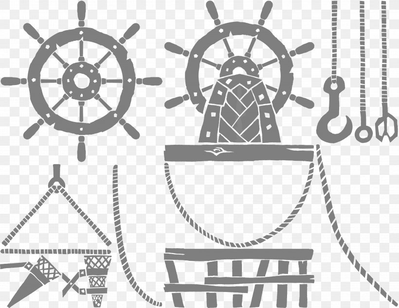 Ship's Wheel Vector Graphics Boat Sailing Ship, PNG, 4758x3684px, Ship, Anchor, Area, Auto Part, Bicycle Wheel Download Free