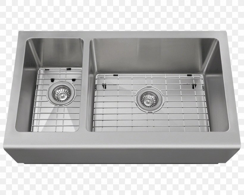 Sink Brushed Metal Stainless Steel Kitchen Farmhouse, PNG, 1000x800px, Sink, Bathroom, Bathroom Sink, Baths, Bowl Download Free