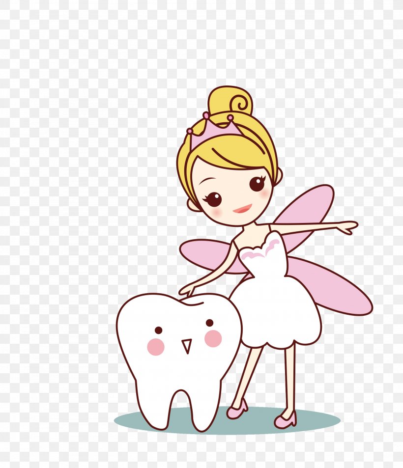 Tooth Fairy Clip Art, PNG, 2152x2502px, Watercolor, Cartoon, Flower, Frame, Heart Download Free