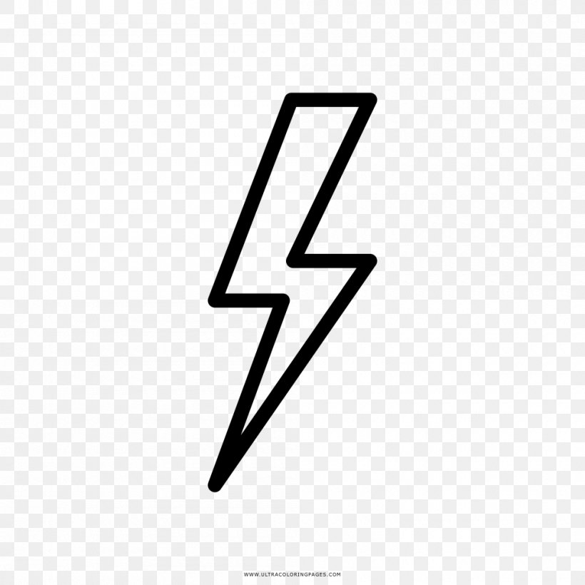 Lightning Drawing Coloring Book Lampo Thunder, PNG, 1000x1000px, Lightning, Area, Ausmalbild, Black, Black And White Download Free